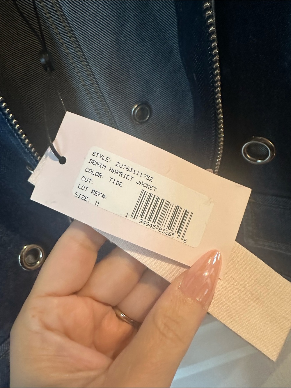 cinq a sept Denim Harriet Jacket in Tide - Picture 7 of 10